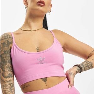 🆕 Adidas Originals Rhinestoned Bra Top in Bliss Orchid